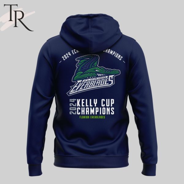 Florida Everblades Back To Back To Back Kelly Cup Champs 2024 Hoodie, Cap