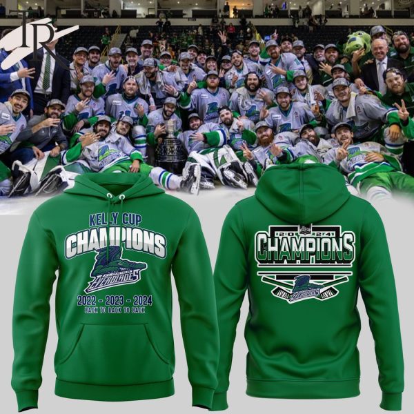 Kelly Cup Champions 2022 2023 2024 Back To Back To Back Florida Everblades Hoodie, Longpants, Cap