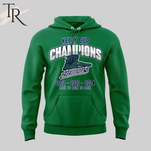 Kelly Cup Champions 2022 2023 2024 Back To Back To Back Florida Everblades Hoodie, Longpants, Cap