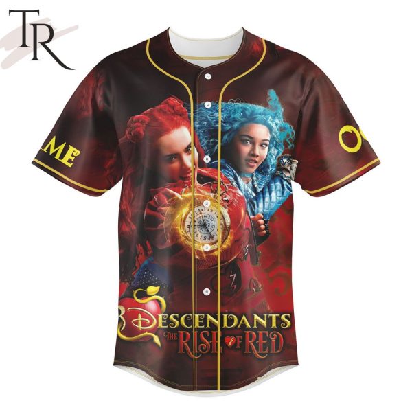 Custom Name Descendants The Rise Of Red Custom Baseball Jersey