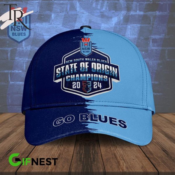 New South Wales Blues State Of Origin Champions 2024 Go Blues Classic Cap