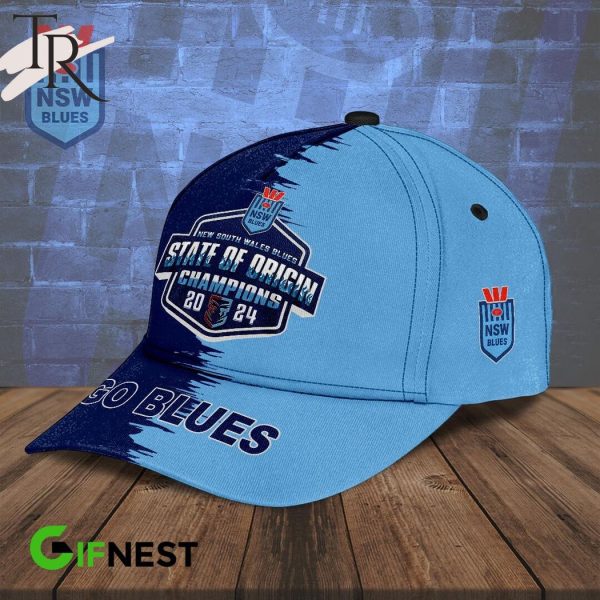 New South Wales Blues State Of Origin Champions 2024 Go Blues Classic Cap