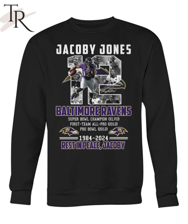 Jacoby Jones Baltimore Ravens 1984-2024 Rest In Peace, Jacoby T-Shirt