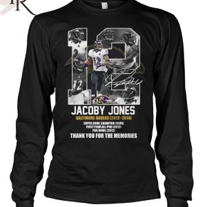 Jacoby Jones Baltimore Ravens 2012-2014 Thank You For The Memories T-Shirt