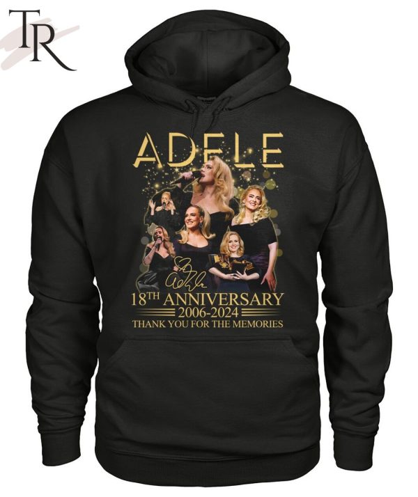 Adele 18th Anniversary 2006-2024 Thank You For The Memories T-Shirt