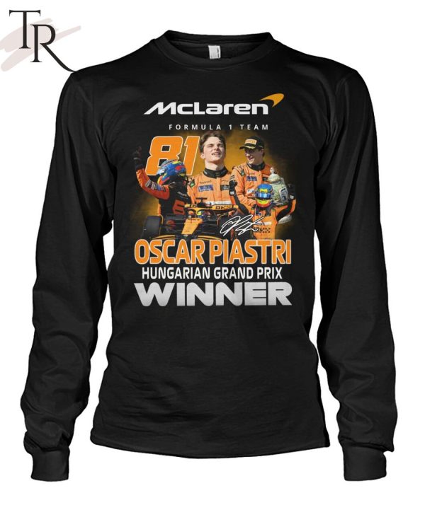 Oscar Piastri Hungarian Grand Prix Winner T-Shirt