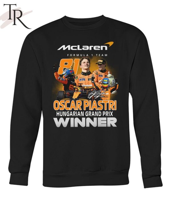 Oscar Piastri Hungarian Grand Prix Winner T-Shirt