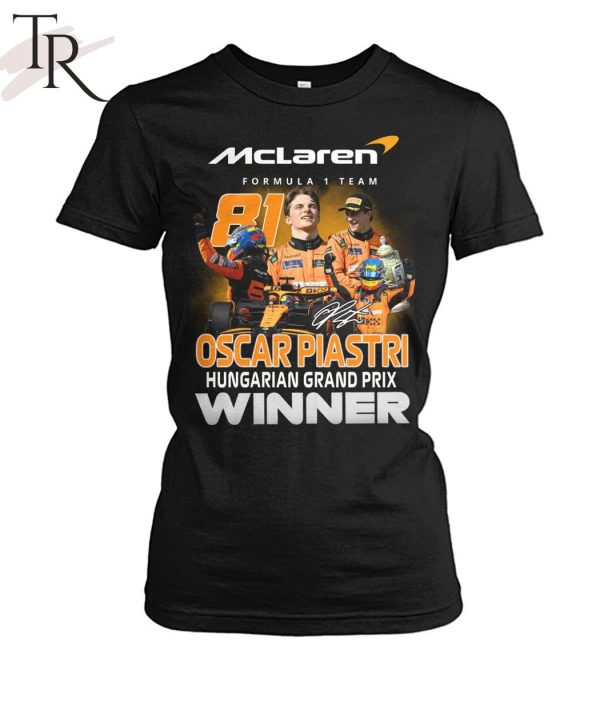 Oscar Piastri Hungarian Grand Prix Winner T-Shirt