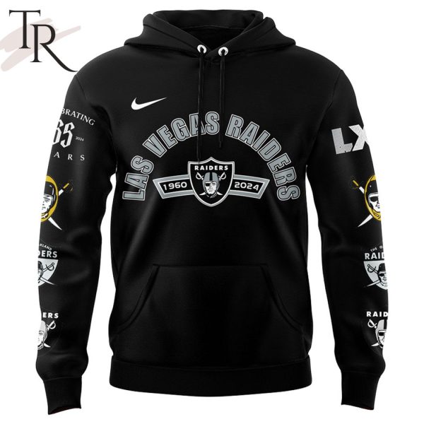 Las Vegas Raiders Celebrating 65 Years 1960-2024 Hoodie