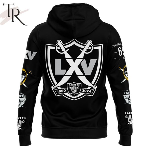 Las Vegas Raiders Celebrating 65 Years 1960-2024 Hoodie