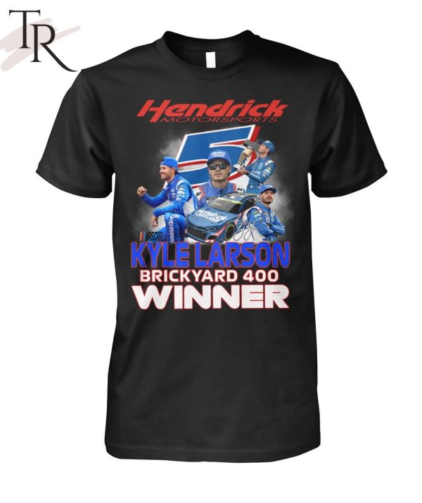 Hendrick Motorsports Kyle Larson Brickyard 400 Winner T-Shirt