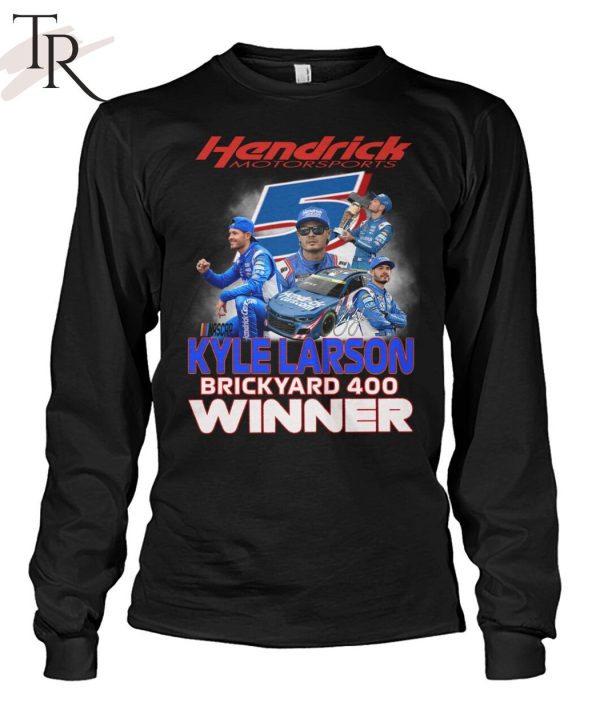 Hendrick Motorsports Kyle Larson Brickyard 400 Winner T-Shirt