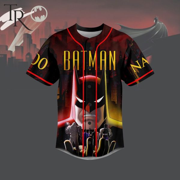 Batman Caped Crusader Custom Baseball Jersey