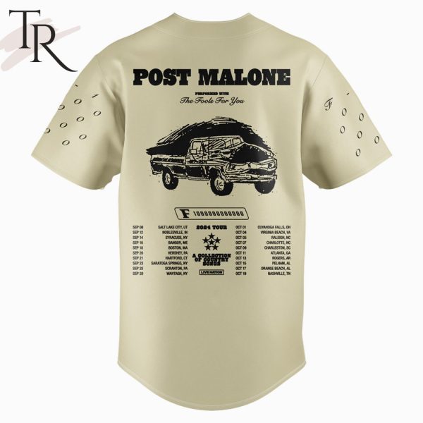 Post Malone 2024 The F-1 Trillion Tour Baseball Jersey