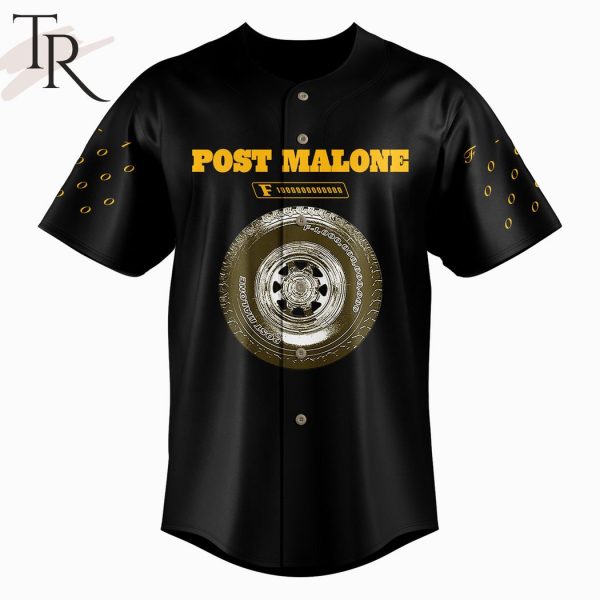 Post Malone 2024 The F-1 Trillion Tour Baseball Jersey – Black