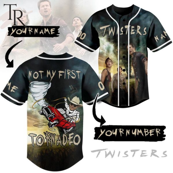 Twisters Not My First Tornadeo Custom Baseball Jersey