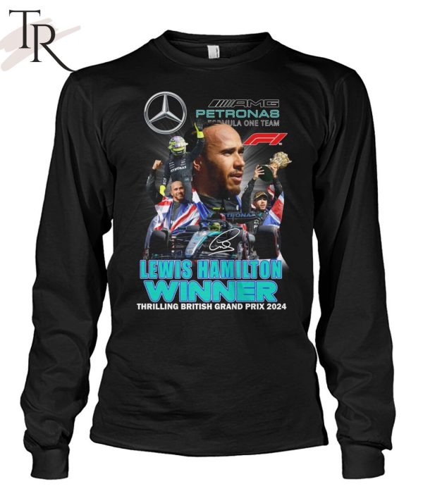 Lewis Hamilton Winner Thrilling British Grand Prix 2024 T-Shirt