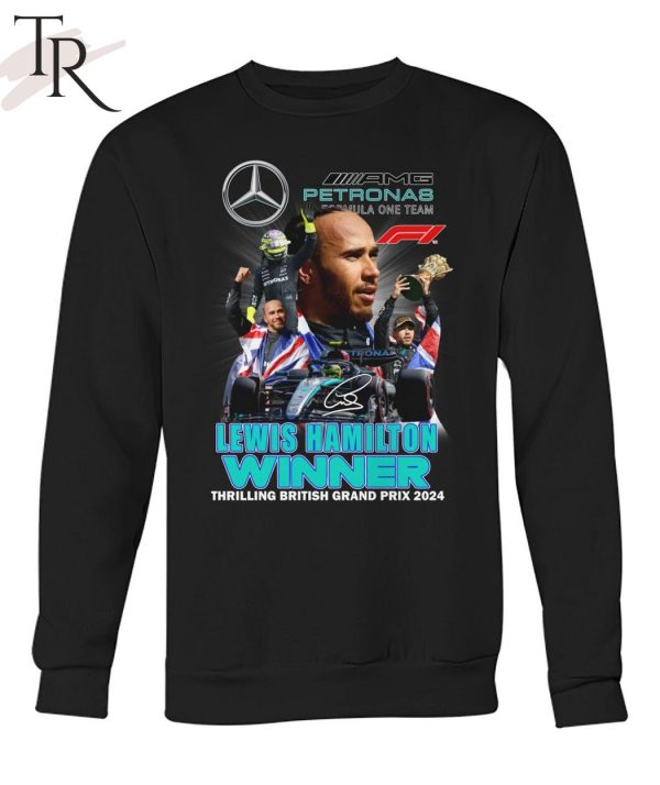 Lewis Hamilton Winner Thrilling British Grand Prix 2024 T-Shirt