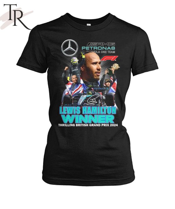 Lewis Hamilton Winner Thrilling British Grand Prix 2024 T-Shirt