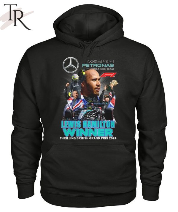 Lewis Hamilton Winner Thrilling British Grand Prix 2024 T-Shirt