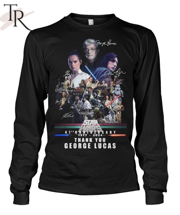 Star Wars 47th Anniversary 1977-2024 Thank You George Lucas T-Shirt