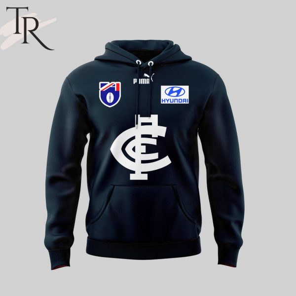 Carlton Blues FC Heritage Guernsey Charlie Curnow #30 Hoodie