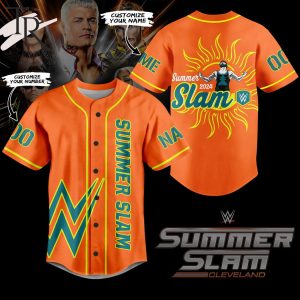 WWE Summer Slam 2024 Custom Baseball Jersey