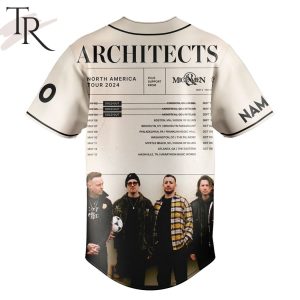 Architects North America Tour 2024 Custom Baseball Jersey