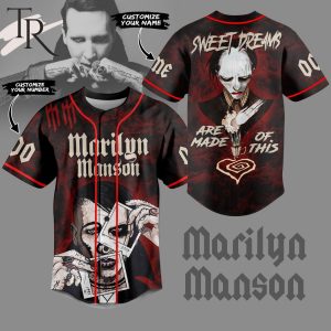 Marilyn Manson Sweet Dreams Are Made Of This Custom Baseball Jersey