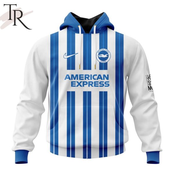 EPL Brighton F.C Personalized Home Kits 2024-2025 Hoodie