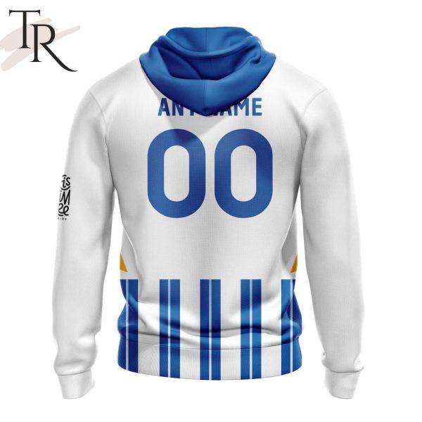 EPL Brighton F.C Personalized Home Kits 2024-2025 Hoodie