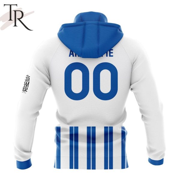 EPL Brighton F.C Personalized Home Kits 2024-2025 Hoodie