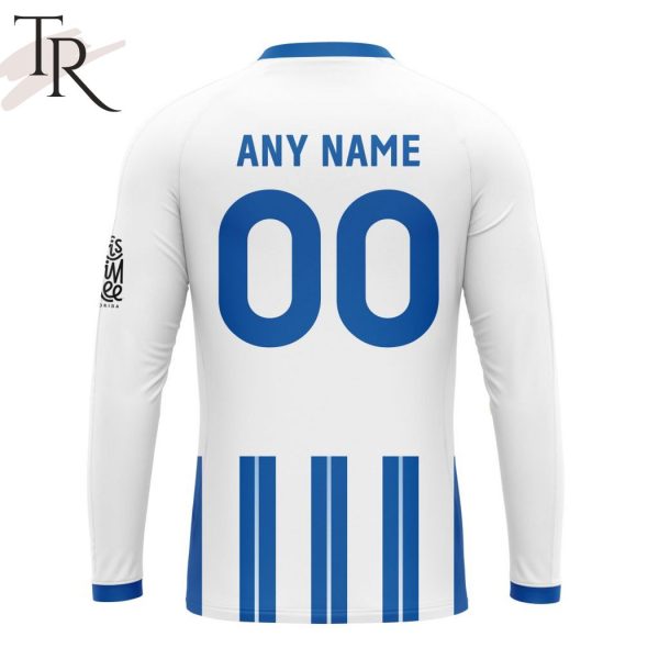 EPL Brighton F.C Personalized Home Kits 2024-2025 Hoodie