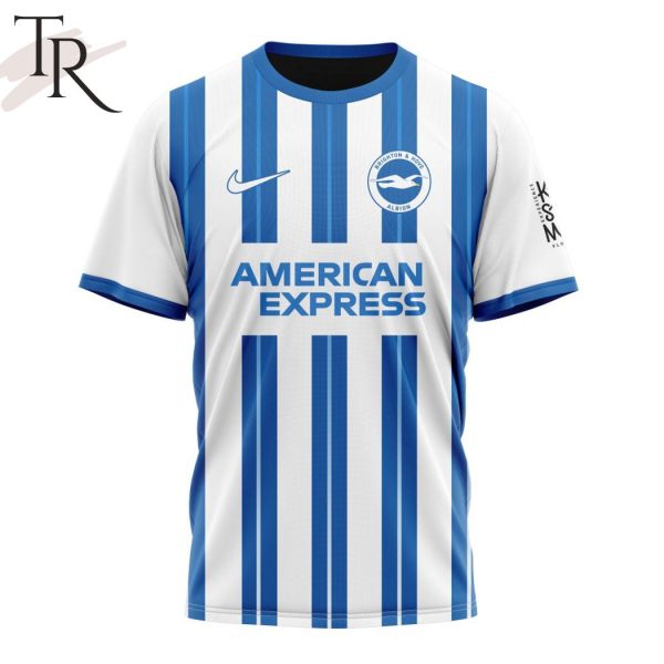 EPL Brighton F.C Personalized Home Kits 2024-2025 Hoodie