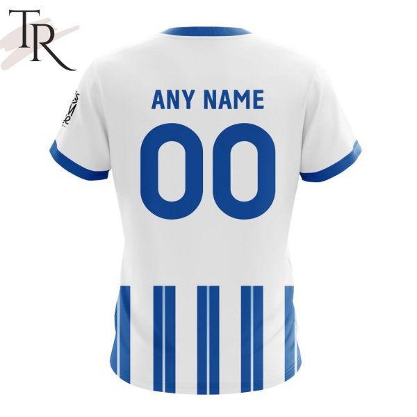 EPL Brighton F.C Personalized Home Kits 2024-2025 Hoodie