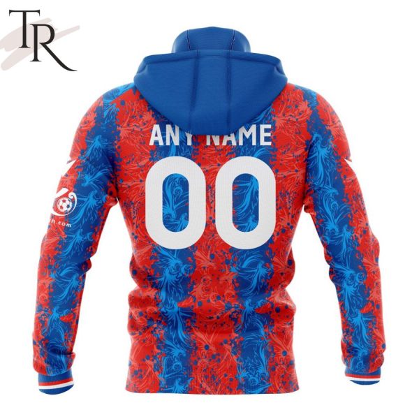 EPL Crystal Palace F.C Personalized Home Kits 2024-2025 Hoodie