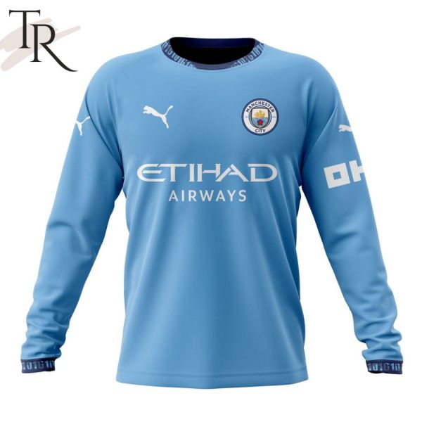 EPL Manchester City F.C Personalized Home Kits 2024-2025 Hoodie