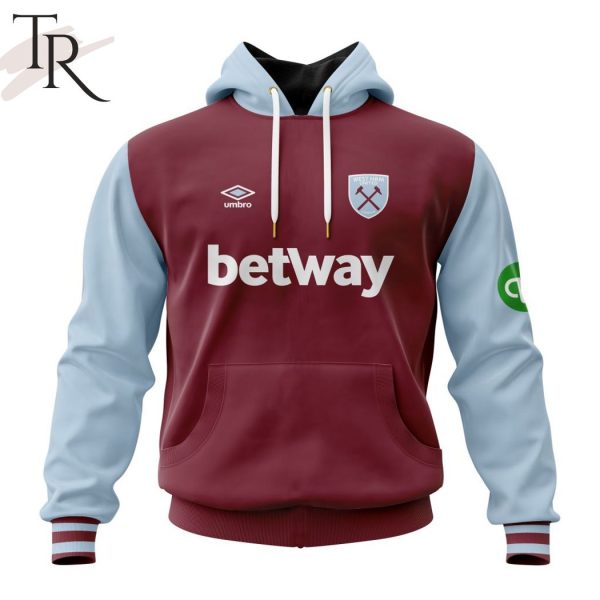 EPL West Ham United F.C Personalized Home Kits 2024-2025 Hoodie