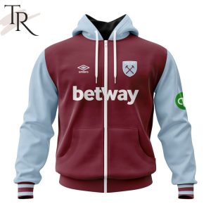 EPL West Ham United F.C Personalized Home Kits 2024-2025 Hoodie