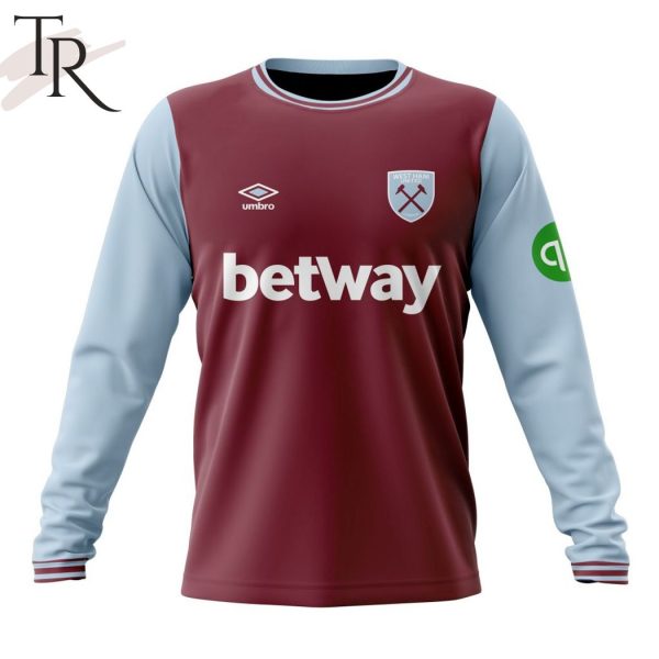 EPL West Ham United F.C Personalized Home Kits 2024-2025 Hoodie