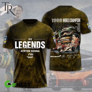 1988 World Champions Ayrton Senna Legends Never Die Hoodie