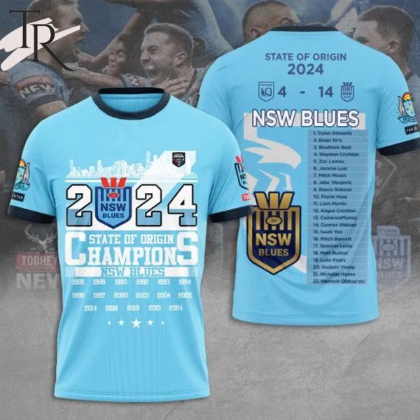 2024 State Of Origin Champions NSW Blue Hoodie