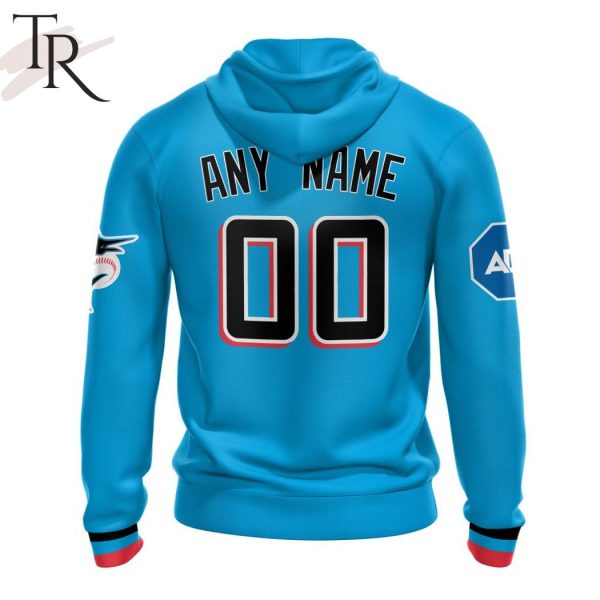 MLB Miami Marlins Personalized Alternate Kits Hoodie