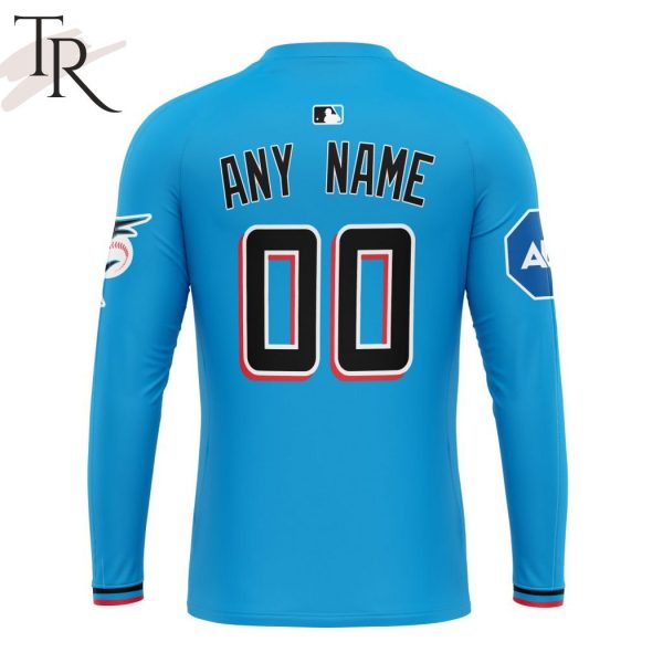 MLB Miami Marlins Personalized Alternate Kits Hoodie