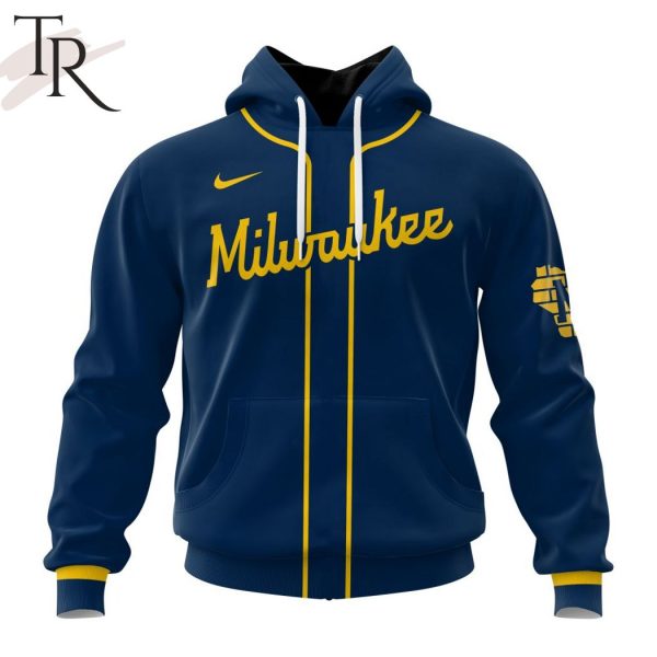 MLB Milwaukee Brewers Personalized Alternate Kits Hoodie