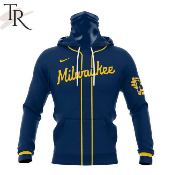 MLB Milwaukee Brewers Personalized Alternate Kits Hoodie