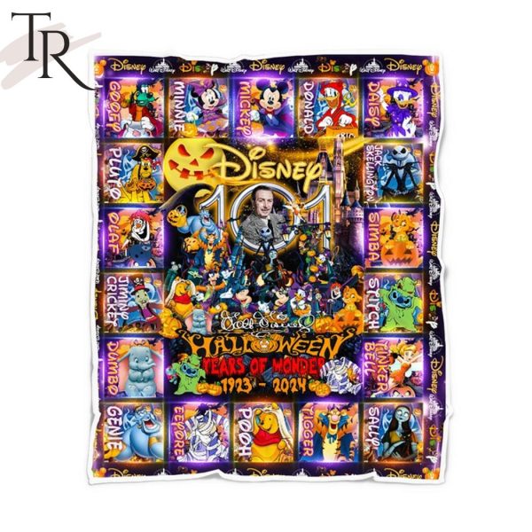 Disney Halloween Years Of Wonder 1923-2024 Fleece Blanket