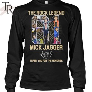 The Rock Legend Mick Jagger Thank You For The Memories T-Shirt