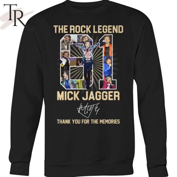 The Rock Legend Mick Jagger Thank You For The Memories T-Shirt