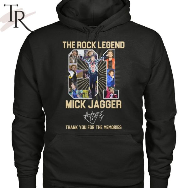 The Rock Legend Mick Jagger Thank You For The Memories T-Shirt